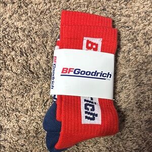 NWT BFgoodrich Red and Blue crew Socks one size fits most